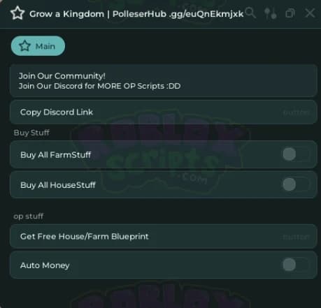 Grow a Kingdom FREE AUTO MONEY SCRIPT | GET FREE BLUEPRINTS & AUTO UPGRADE