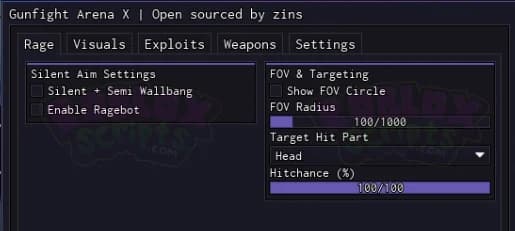 Gunfight Arena scripts