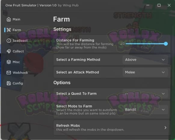 One Fruit Simulator AUTO FARM GUI NO KEY