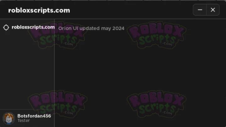 Orion UI Library RECODED MAY 2024