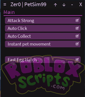 Pet Simulator 99! Zer0 FREE GUI - AUTO FARM EVERY ZONE