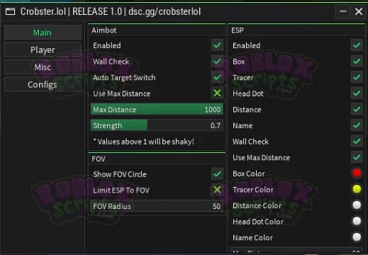 Phantom Forces CROBSTER.LOL - INSANE FREE GUI/SCRIPT - LOTS OF FEATURES! NO KEY SYSTEM! APRIL 2025