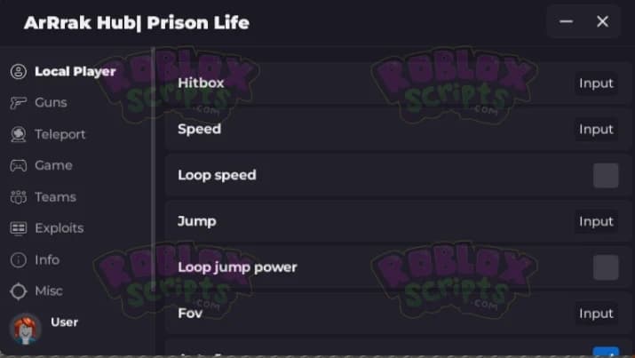 Prison Life INSANE FREE GUI - NICE FE FEATURES AUGUST 2024