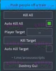 Push people off a train KILL ALL GUI