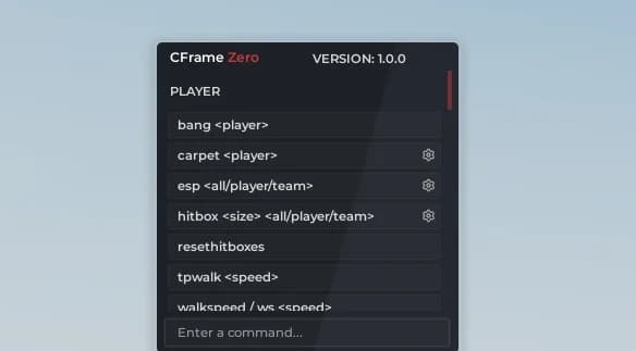 CFrameZero Admin Menu Script