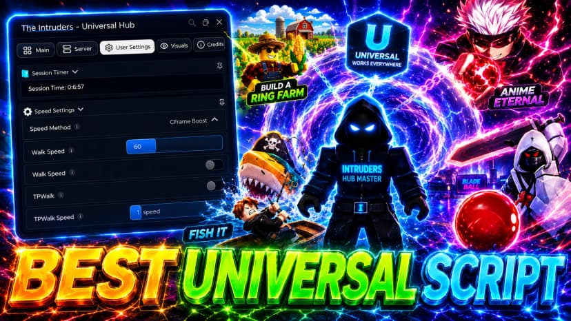 Universal Aimbot ESP Fly Noclip Infinite Jump Combat Visuals