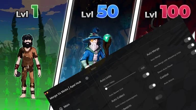 Auto Merge Auto Spawn Auto Collect Auto Rebith and more