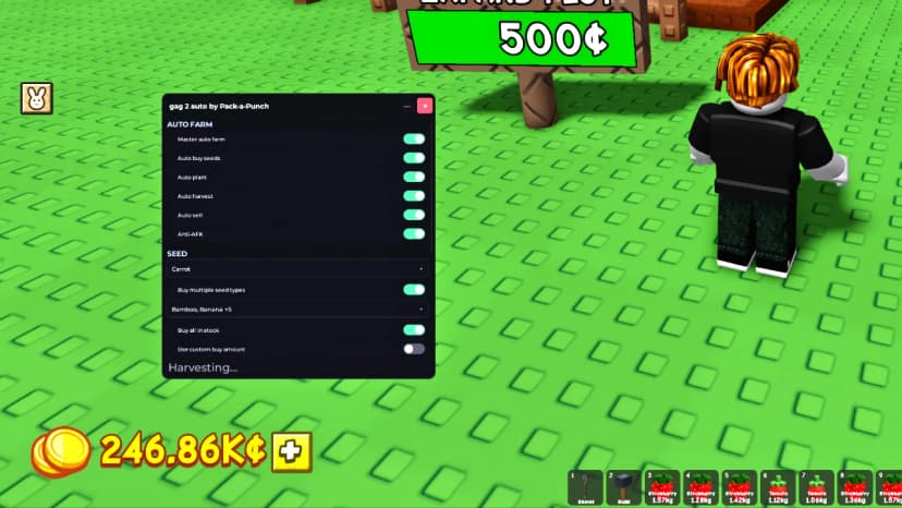 gag 2 auto by Pack-a-Punch v1.0.9 gui