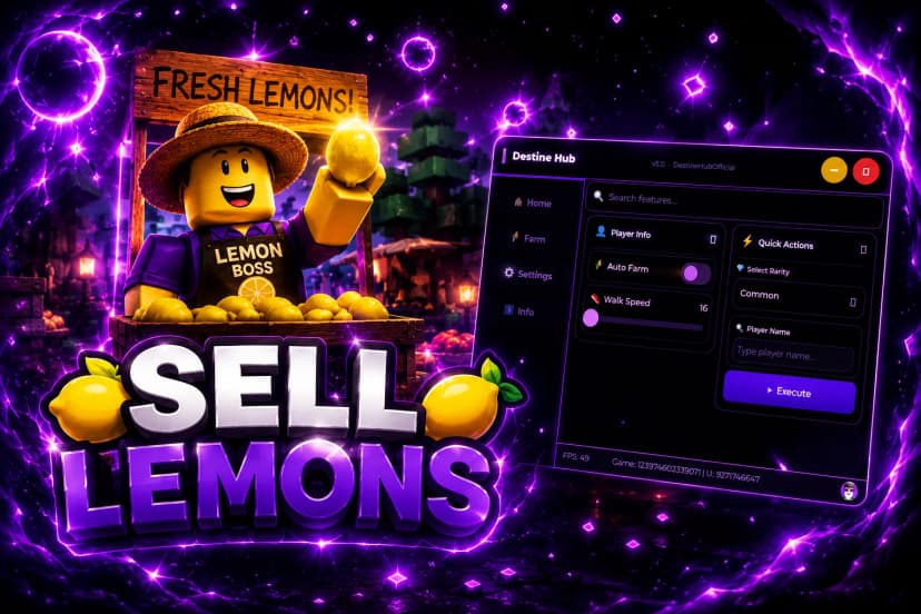 DESTINE HUB | SELL LEMONS🍋