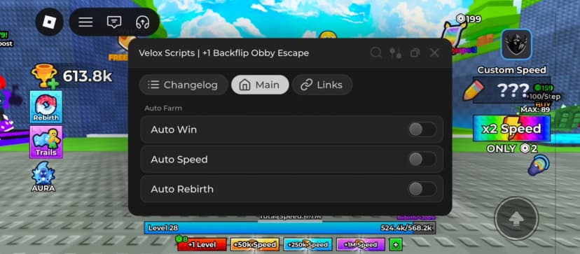 Auto Win, Auto Speed, Auto Rebirth