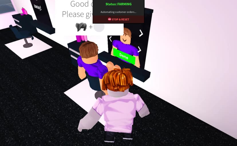 Bloxburg Hairdresser Autofarm