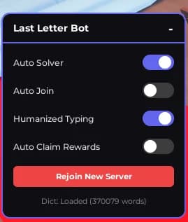 Last Letter Auto-Solver Bot | Win Every Game & Auto Join