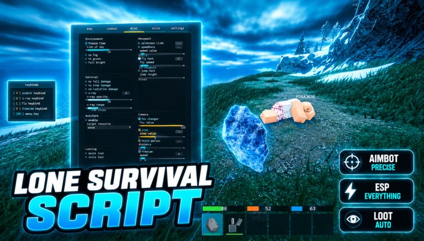 Lone Survival🎃 scripts