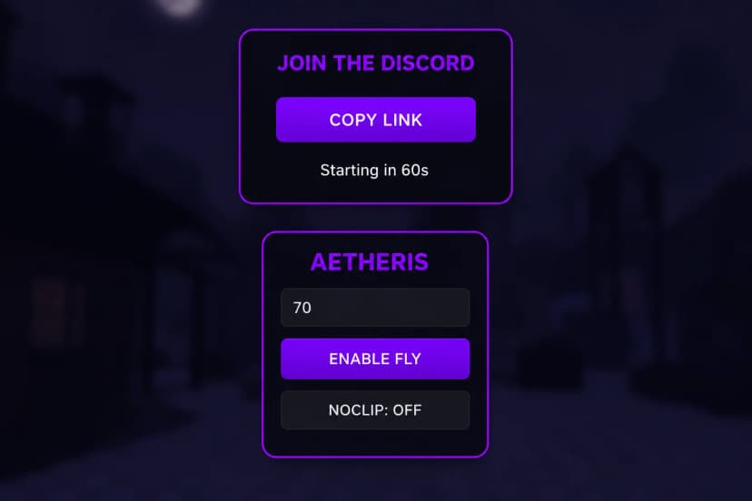 Aetheris fly and no-clip
