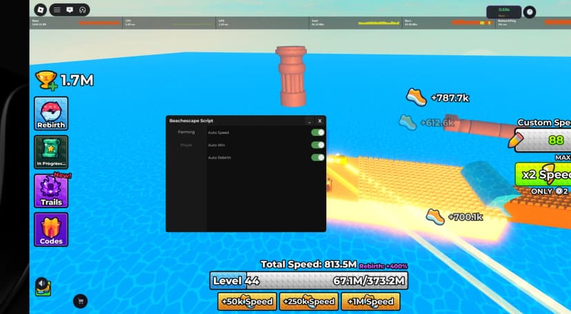 Free OP Script for BeachEscape | Many features | Undetected
