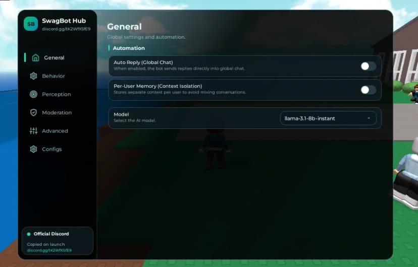SwagBot Hub | Roblox Chatbot | Key BYPASSED