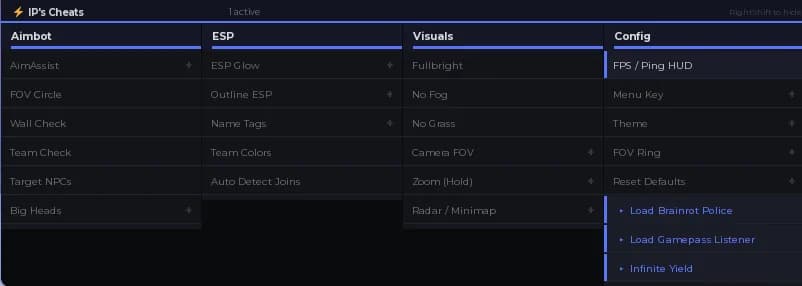 Universal ESP, Aimbot. Keyless
