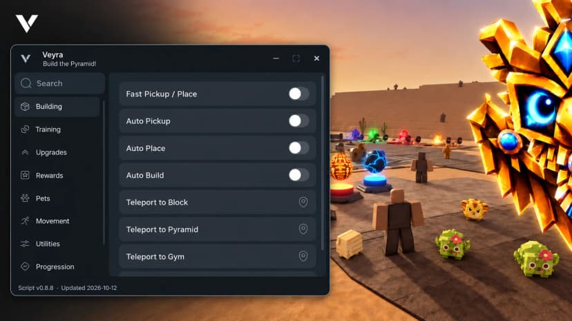 Build the Pyramid! — Auto Build, Pets & Training