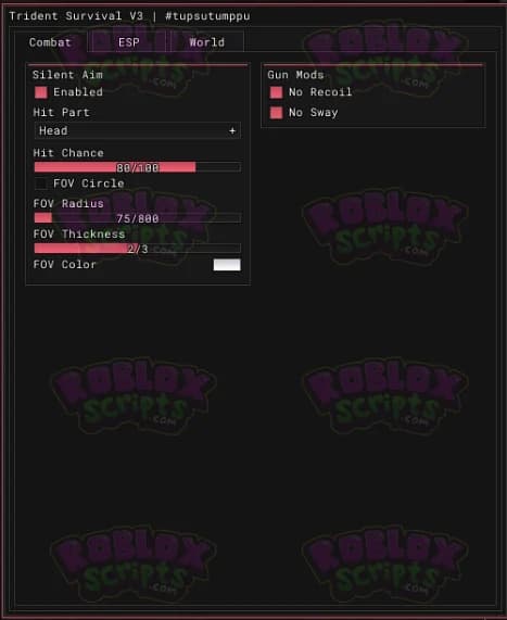 Trident Survival V3 OPEN SOURCE GUI 2024