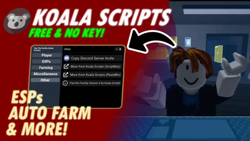 Flee the Facility Script, FREE & NO KEY (Koala Scripts)