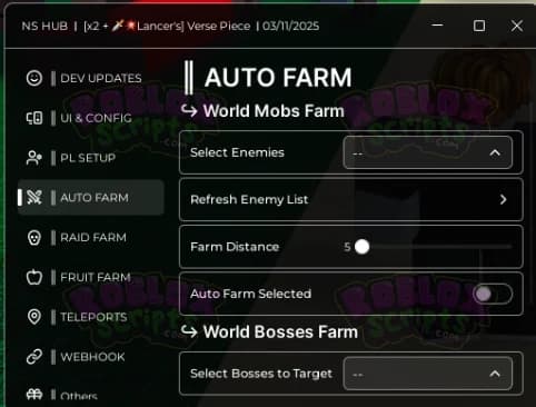 Verse Piece NS HUB - KEY SYSTEM - FARMING GUI MARCH 2025