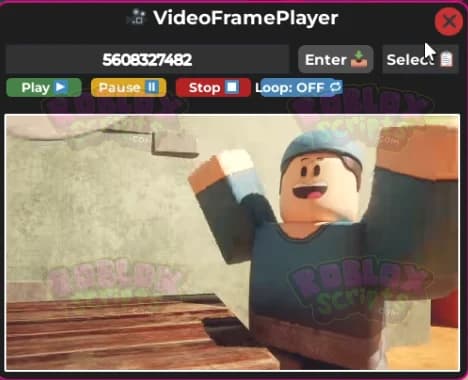 VIDEO FRAME PLAYER SCRIPT/GUI - PLAY VIDEOS IN-GAME - MARCH 2025