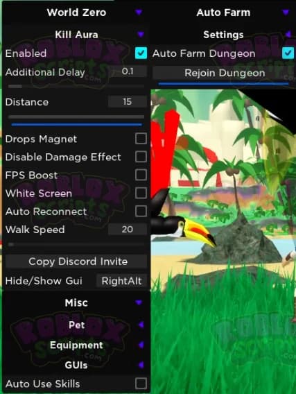 World // Zero THE #1 FREE GUI APRIL 2024 - AUTO FARM DUNGEONS & MORE!