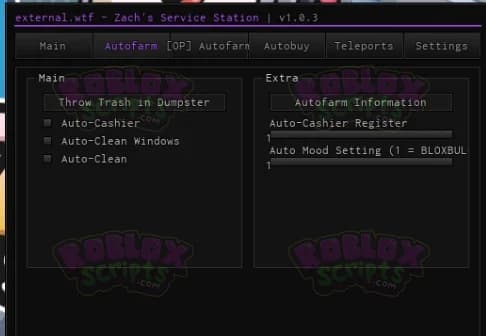 Zach's Service Station FREE OP AUTO FARMING GUI APRIL 2025