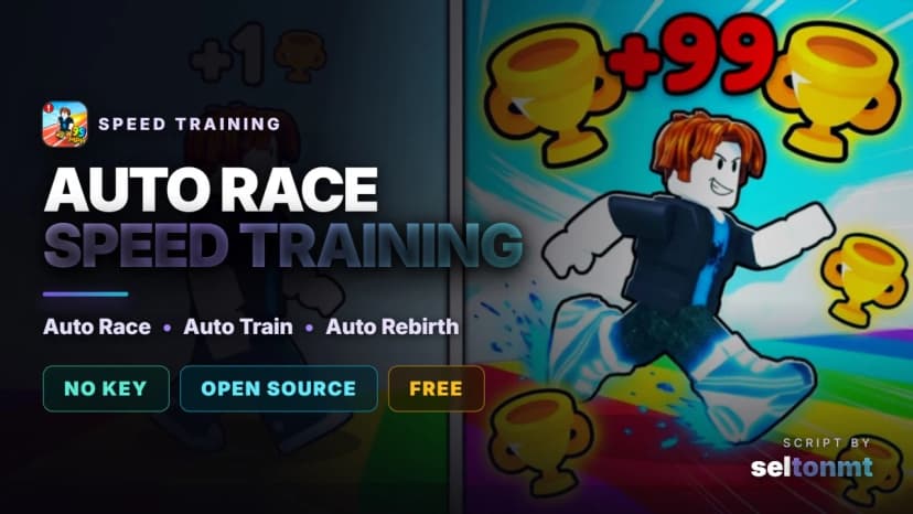 Speed Training Script - Auto Race, Auto Train, Auto Rebirth & Shoes